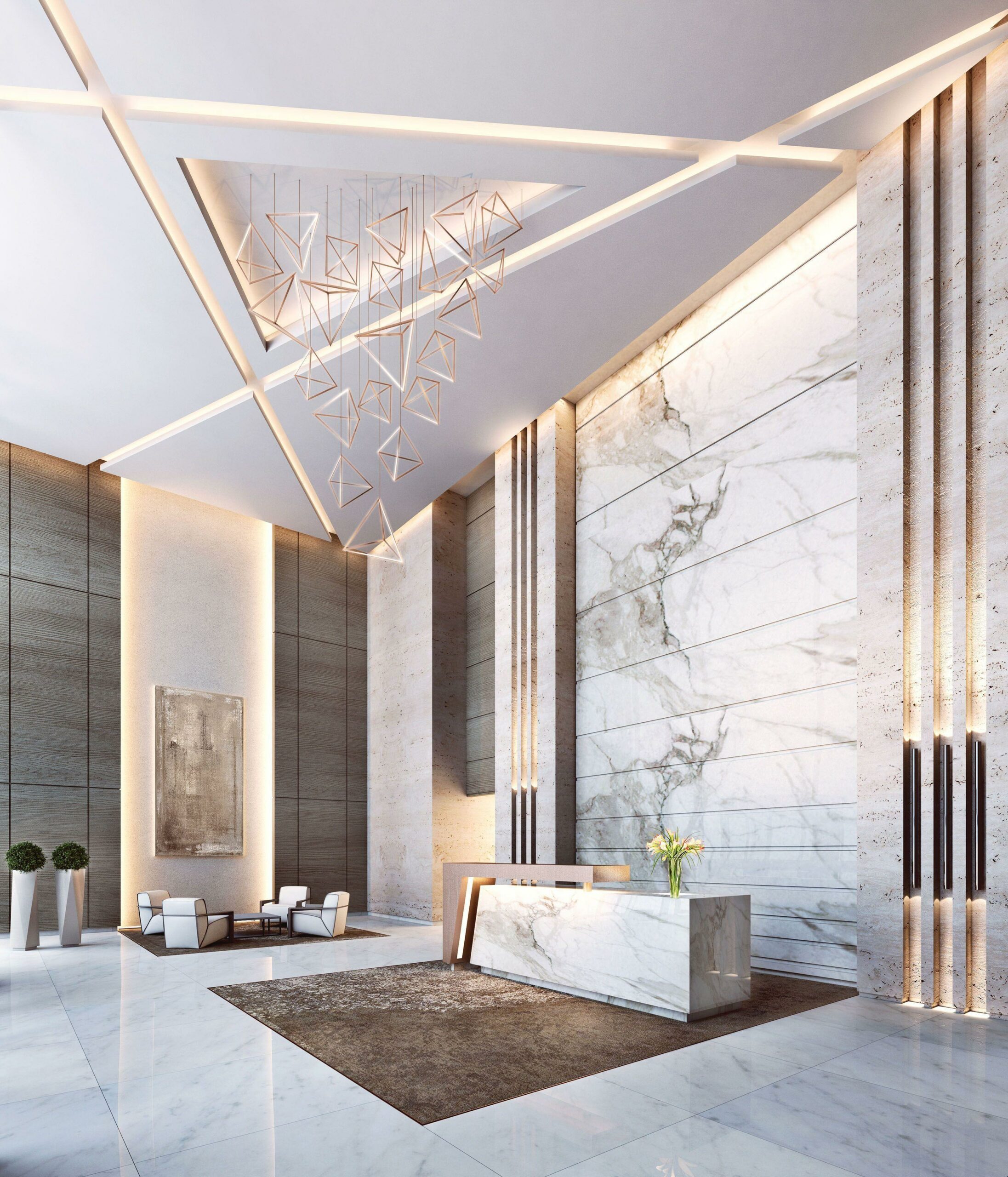 Elegansi Sederhana: Keindahan Desain Lobby Hotel Minimalis