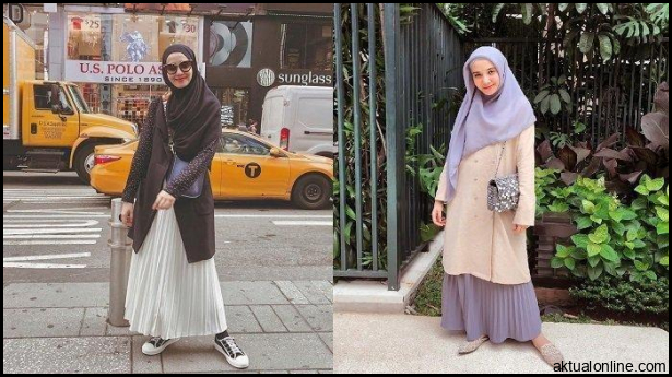 6 Inspirasi OOTD Hijab Traveling ala Zaskia Sungkar, Simple tapi Tetap ...