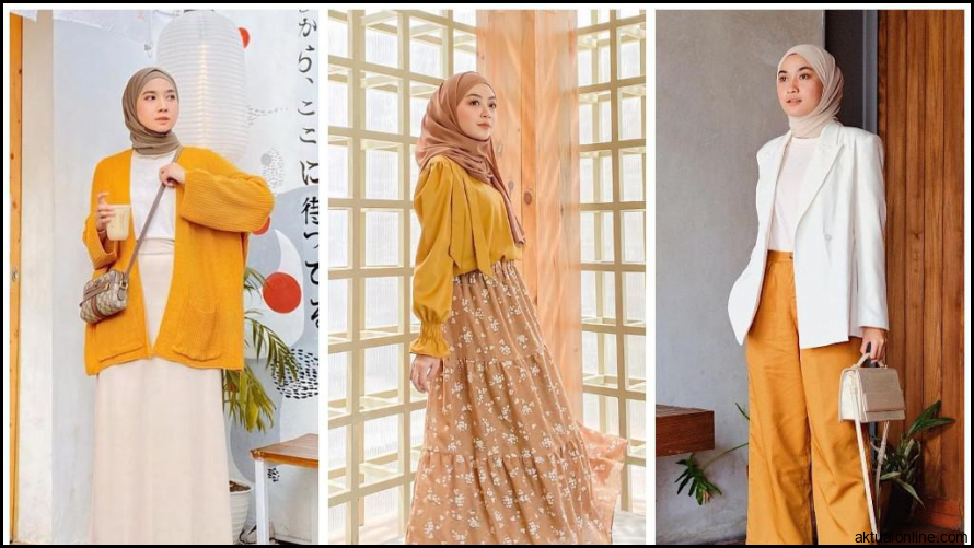 Baju Warna Gold Cocok dengan Hijab Warna Apa? - Prempuan.com