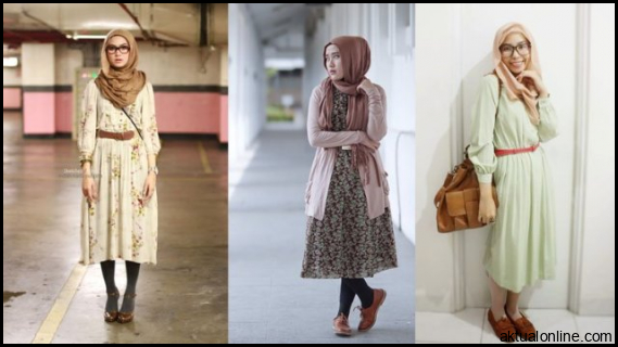 Bergaya Vintage Dengan Inspirasi Fashion Hijab Ala Aghnia Punjabi Semua ...