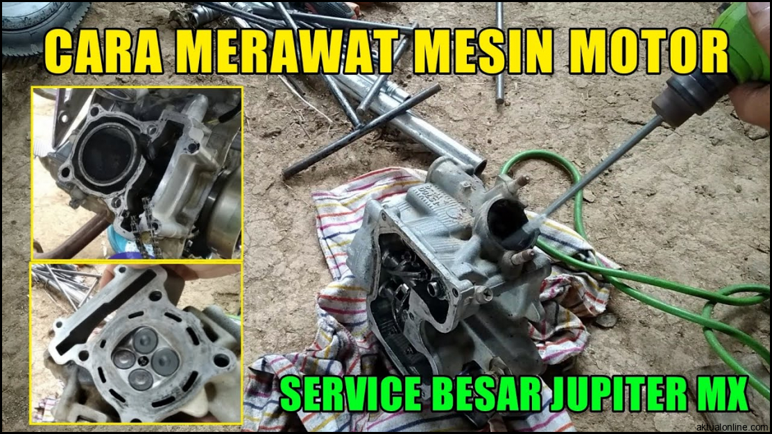 Cara Merawat Mesin Jupiter Mx 135 | SERVICE BESAR JUPITER MX - YouTube