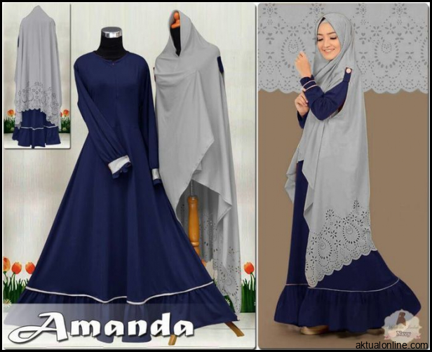 Gamis Biru Navy Cocok Dengan Jilbab Warna Apa | Hijab Jilbab Gallery