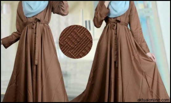 Gamis Coklat Tua Cocok Dengan Jilbab Warna Apa