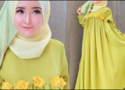 Dapatkan Tampilan Chic: Paduan Jilbab Untuk Gamis Warna Lime!