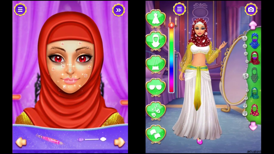 Hijab Doll Makeover - HIjab Game, Makeup Game, Gameiva Games - YouTube