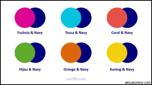 Perbedaan Warna Navy dan Biru Dongker (Cocok dengan Warna Apa?)