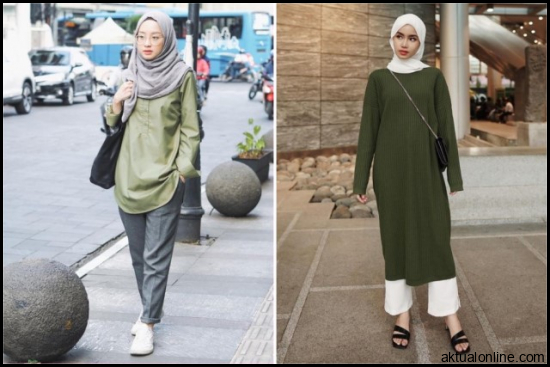 Rekomendasi Warna Jilbab yang Cocok untuk Baju Hijau Army